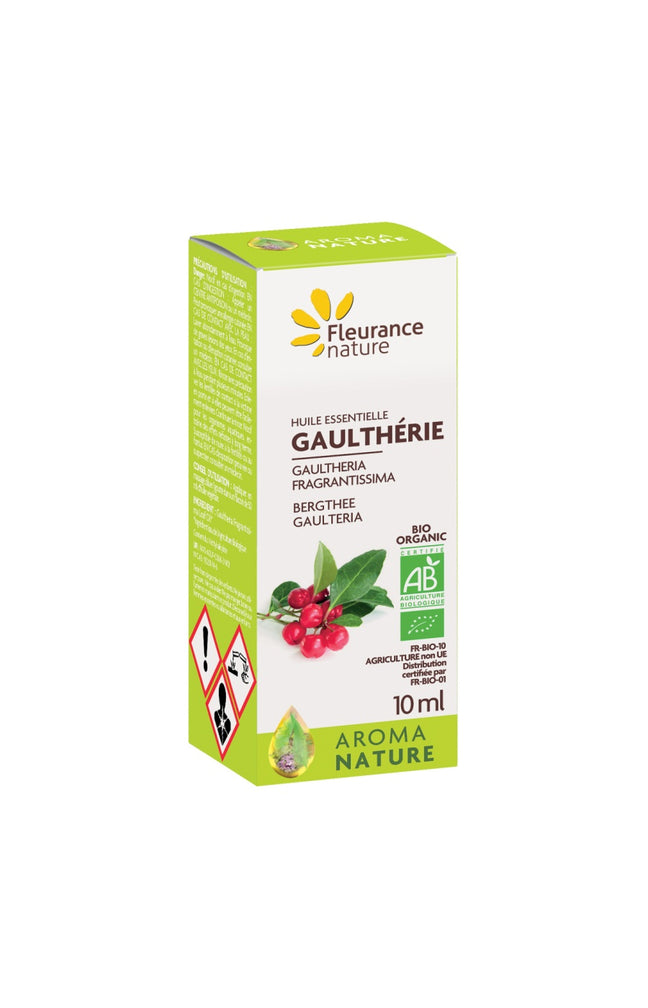 Huile essentielle de massage bio - Gaultherie -10 ml