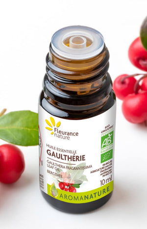 Huile essentielle de massage bio - Gaultherie -10 ml
