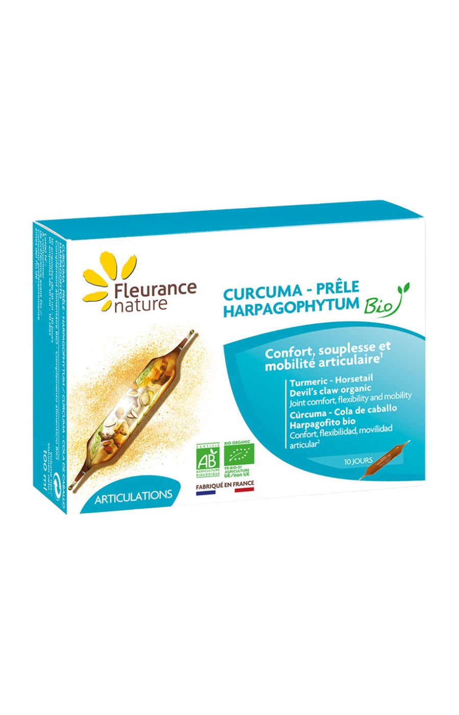 Ampoules confort articulaire bio - Curcuma & prêle - 10 jours