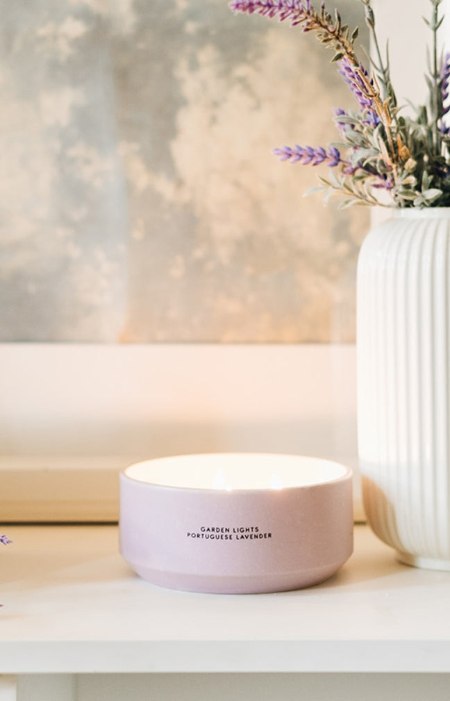 Bougie parfumée - Lavande portugaise - Orange & lavande - 450 g