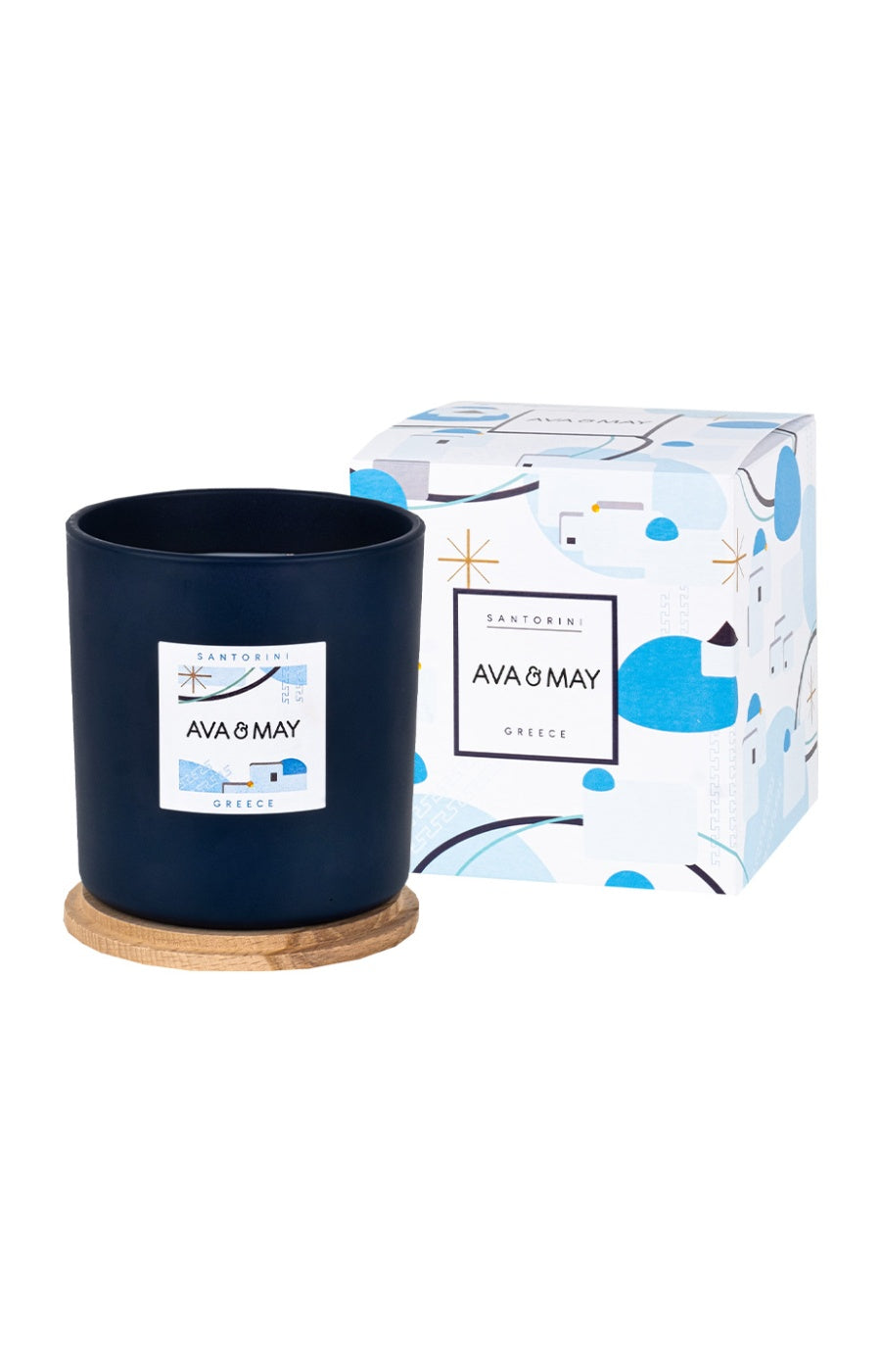 Bougie parfumée - Santorin - Tonka & cèdre - 500 g