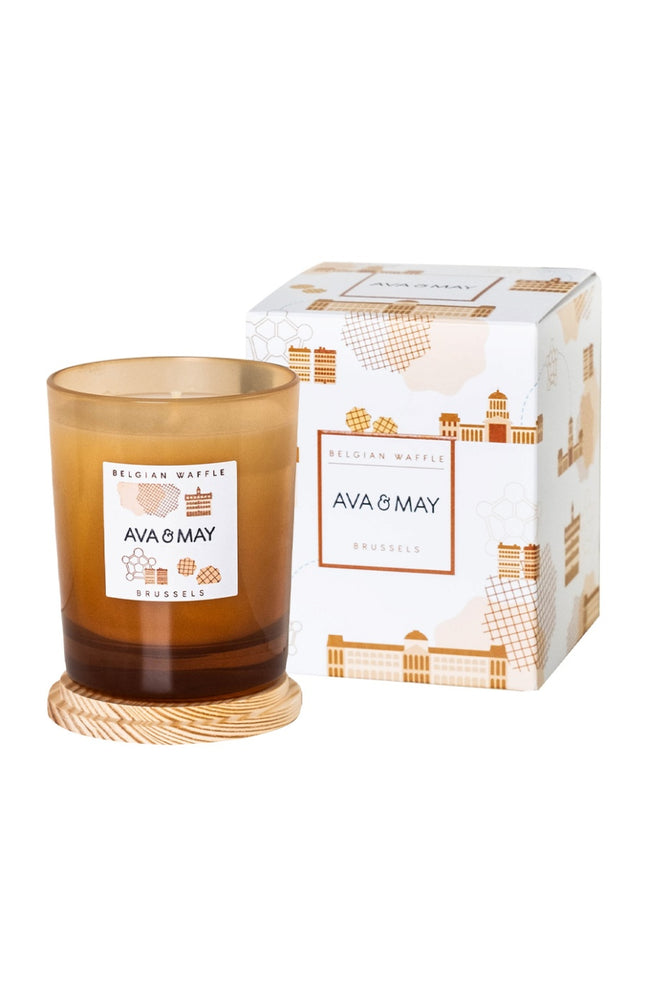 Bougie parfumée - Gaufre Belge - Noisette & caramel - 180 g