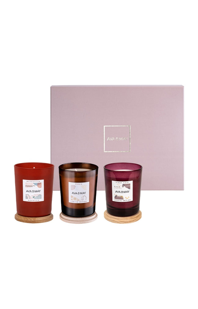 Coffret bougies parfumées - Blanket & Wine - 3 x 180 g