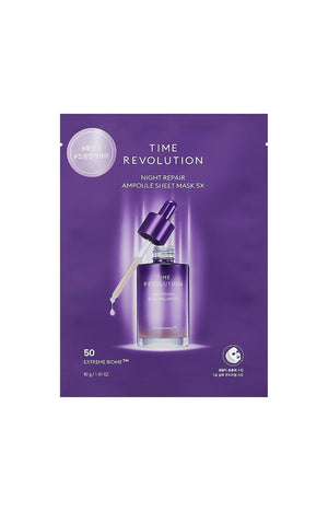 Masques tissus hydratants - Time Revolution - Visage - 5 x 40 g