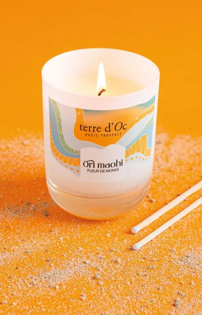 Bougie parfumée - Fleur de monoï - 180 g
