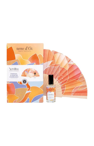 Coffret éventail à parfumer & parfum d'ambiance - Fleur d'oranger - 50 ml