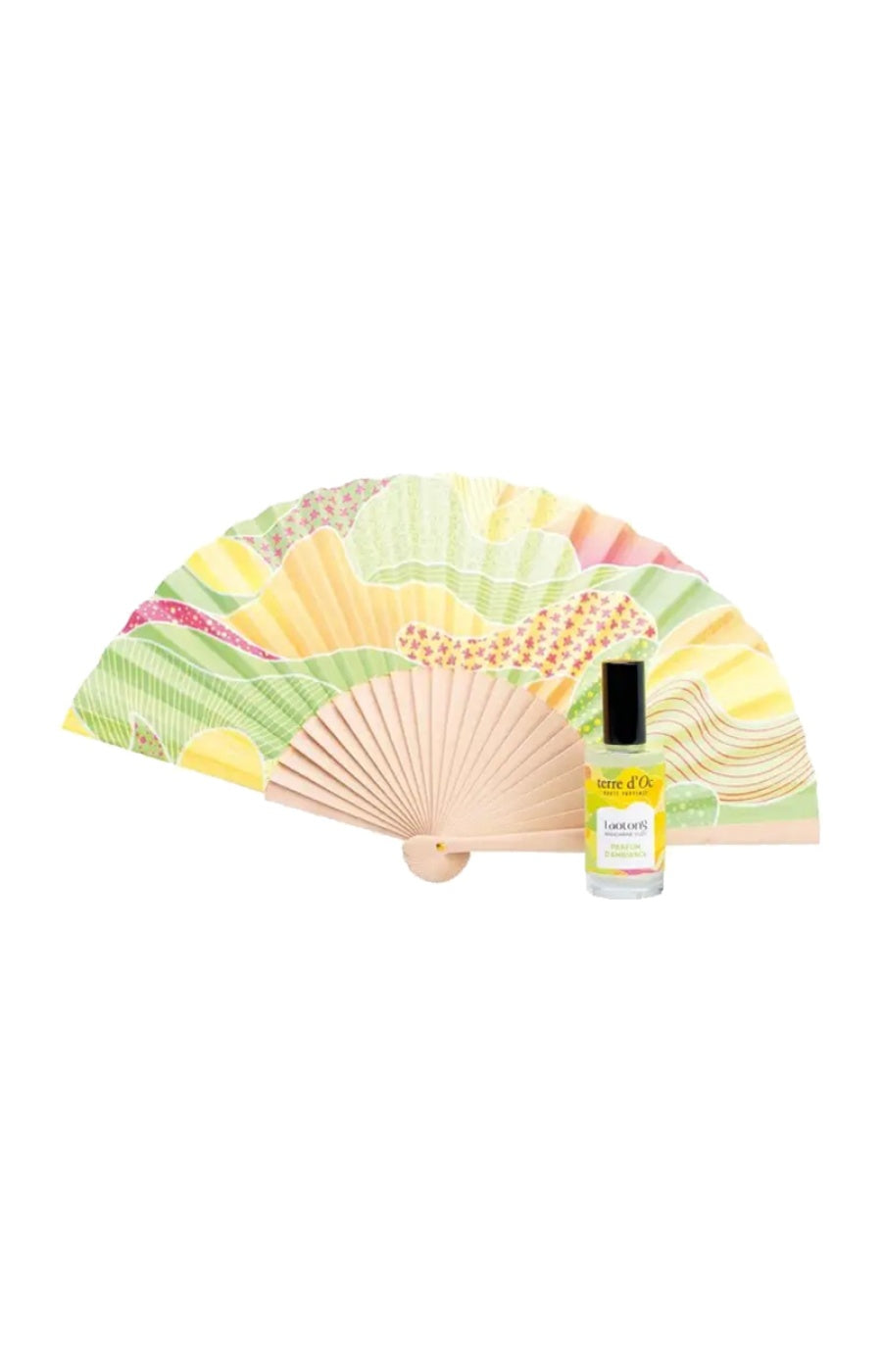 Coffret éventail à parfumer & parfum d'ambiance - Mandarine & yuzu - 50 ml