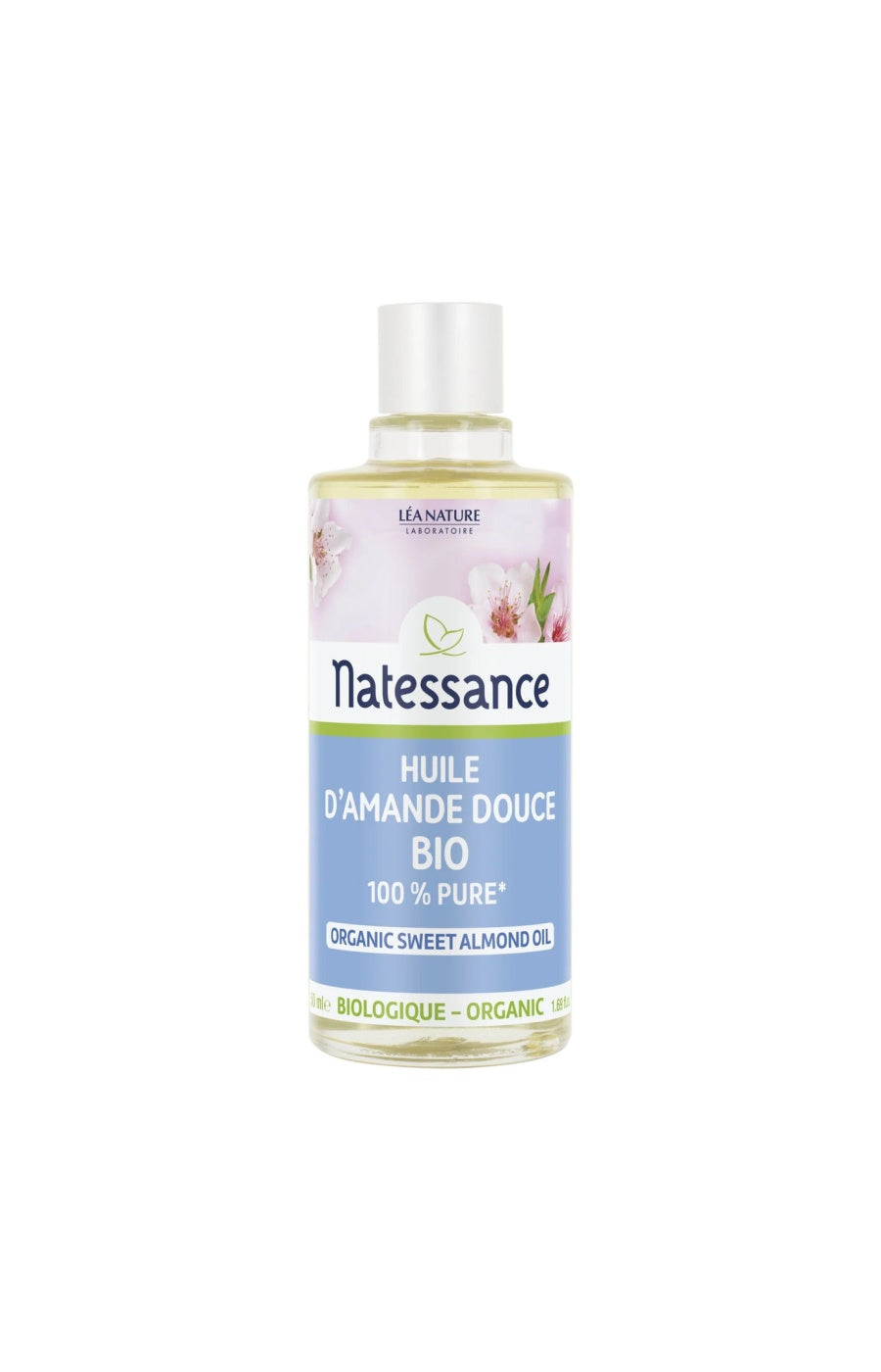 Huile d'amande douce 100% pure bio - Corps - 50 ml