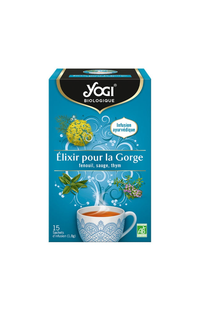Infusion bio - Elixir pour la gorge - 6 x 15 sachets