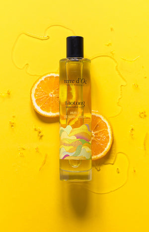 Huile hydratante bio - Laotong - Mandarine & yuzu - Corps - 100 ml