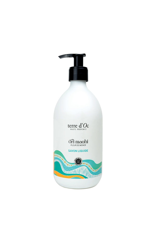 Savon liquide bio - Ori maohi - Fleur de monoï - 495 ml