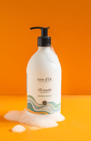 Savon liquide bio - Ori maohi - Fleur de monoï - 495 ml