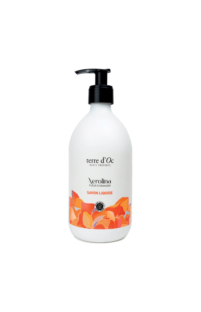 Savon liquide bio - Nerolina - Fleur d'oranger - 495 ml