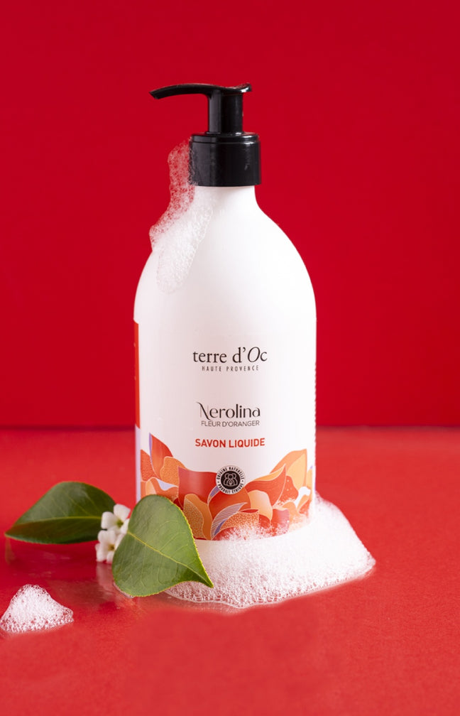 Savon liquide bio - Nerolina - Fleur d'oranger - 495 ml
