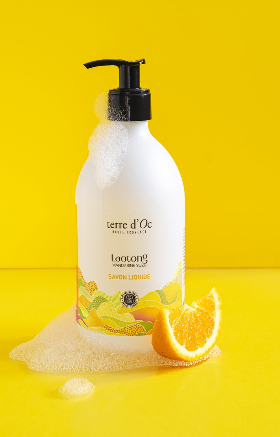 Savon liquide bio - Laotong - Mandarine & yuzu - 495 ml