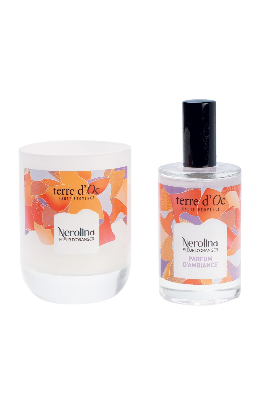 Coffret bougie parfumée & parfum d'ambiance - Fleur d'oranger - 2 produits