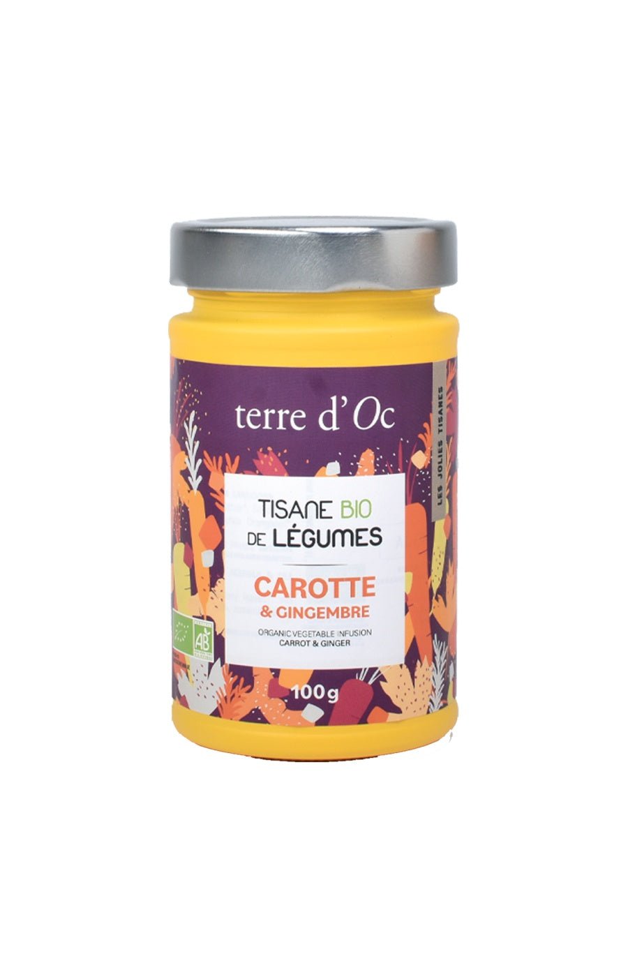 Tisane bio - Carotte & gingembre - 100 g