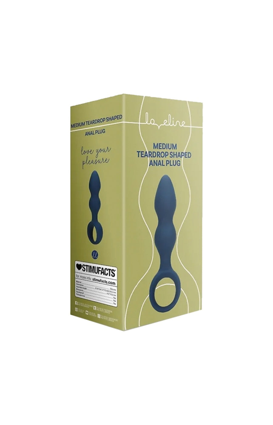 Plug anal - Moyen - Bleu