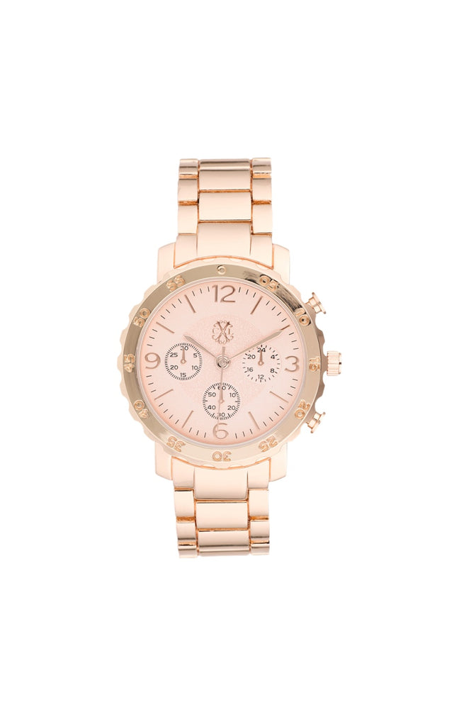 Montre à quartz - Alliage doré rose