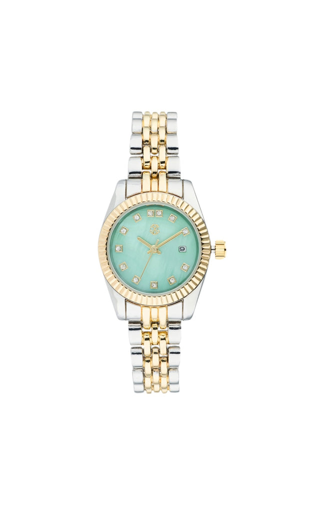 Montre à quartz - Alliage doré & argenté