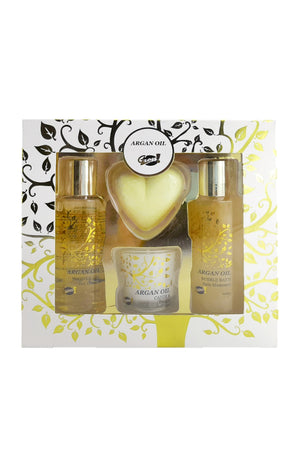 Coffret bain cœur  - Argan Oil - 5 produits