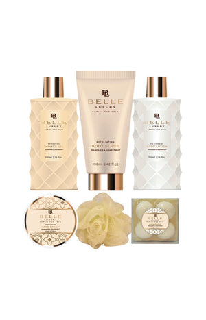 Corbeille de bain - Belle Luxury Gold - 6 produits