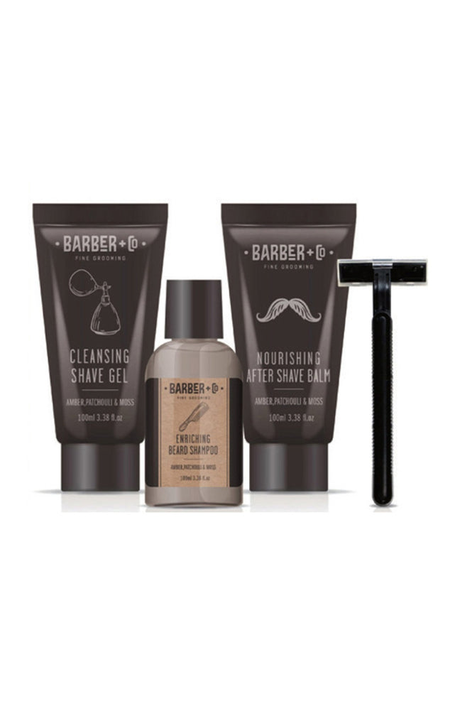 Coffret bain & rasage - Barber+Co- Homme - 4 produits