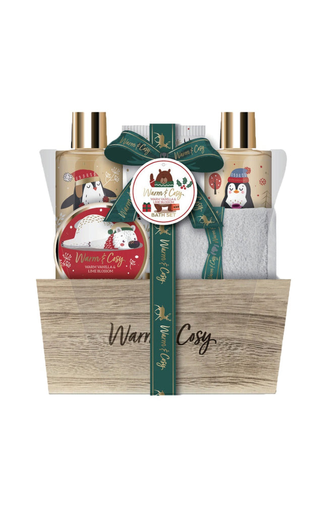 Corbeille de bain en bois - Warm & Cosy - 5 produits