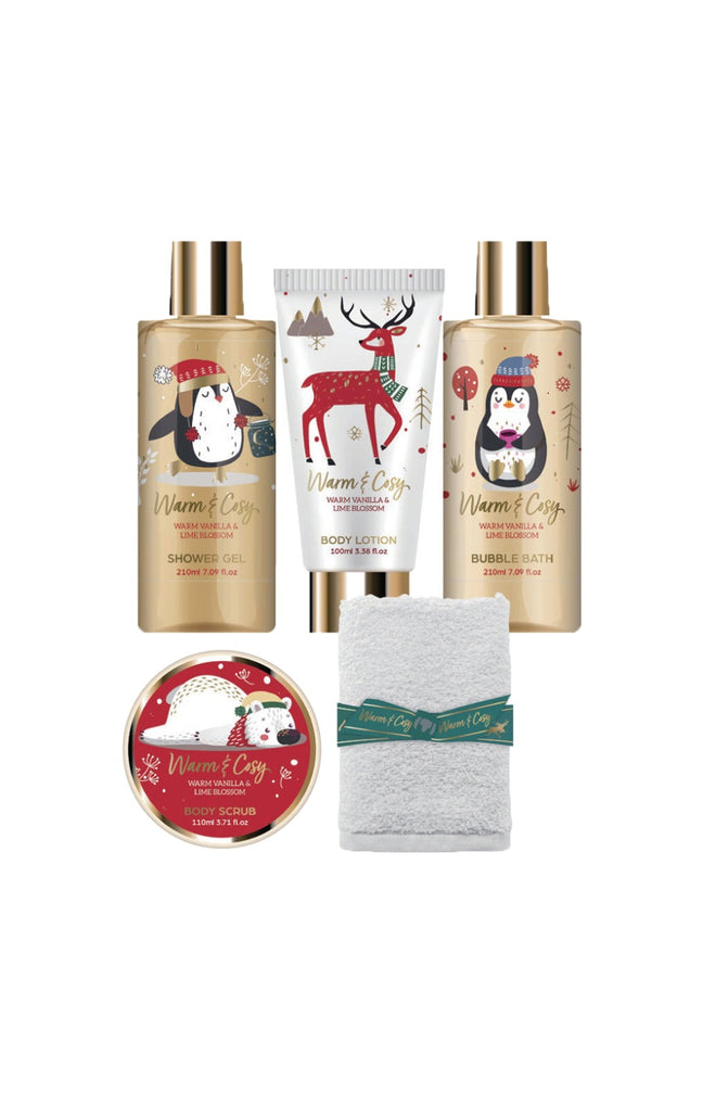 Corbeille de bain en bois - Warm & Cosy - 5 produits