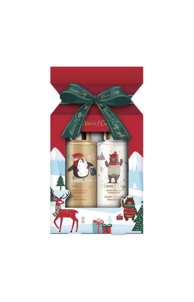 Gel douche et lait corporel - Warm & Cosy - 2 x 100 ml