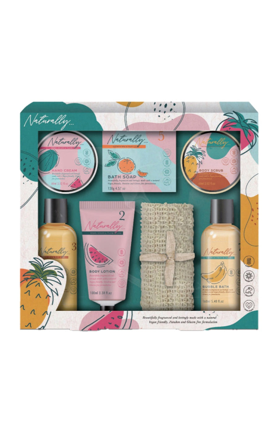 Coffret de bain - Naturally - 7 produits