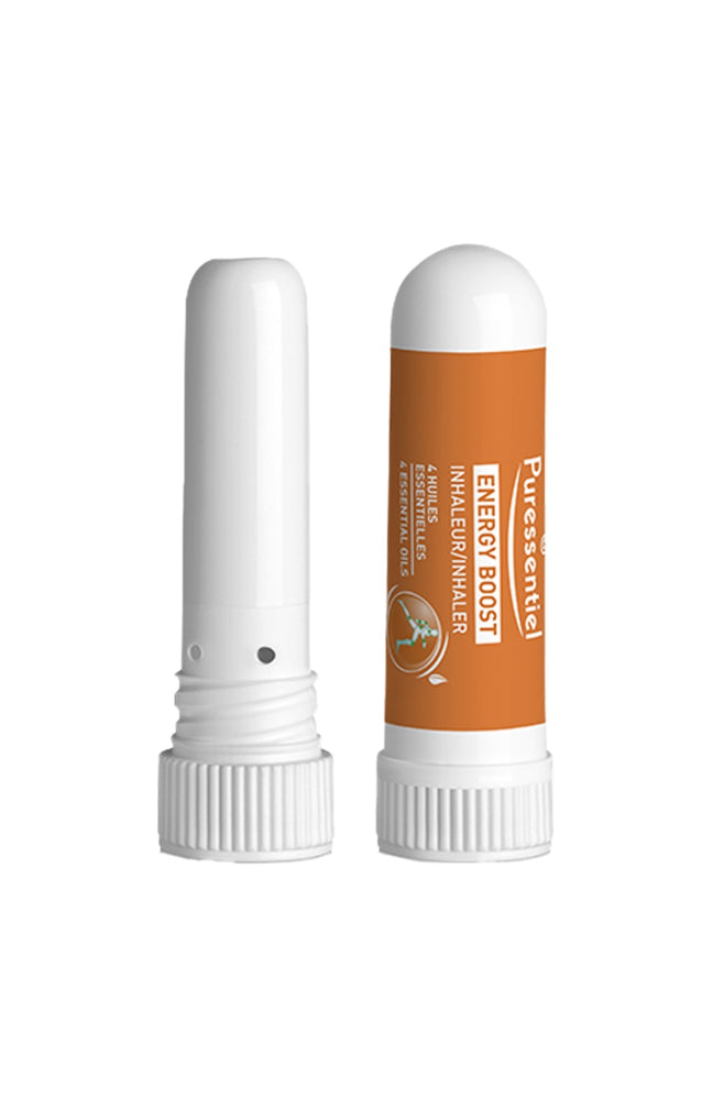 Inhaleurs respiratoire aux 4 huiles essentielles - Booster d'énergie - 3 x 1 ml