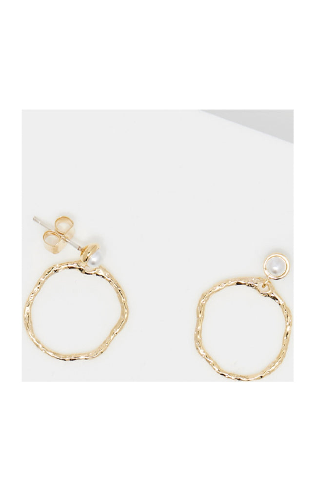Boucles d'oreilles - Laiton doré & priska perles