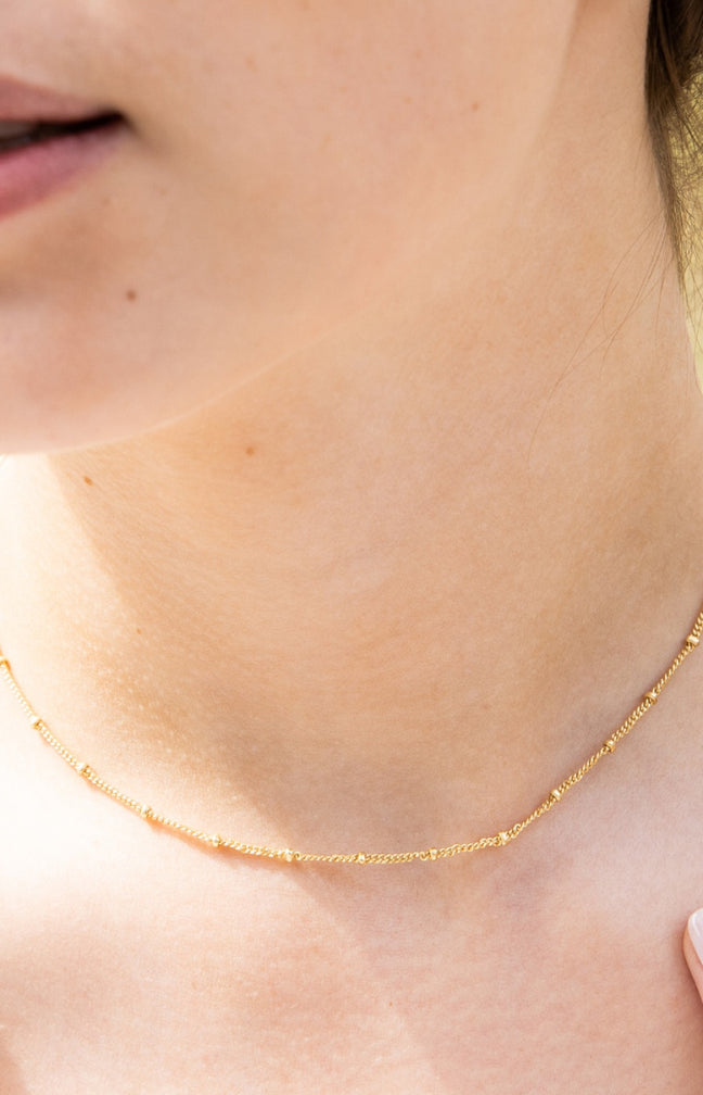 Collier Choker - Laiton doré