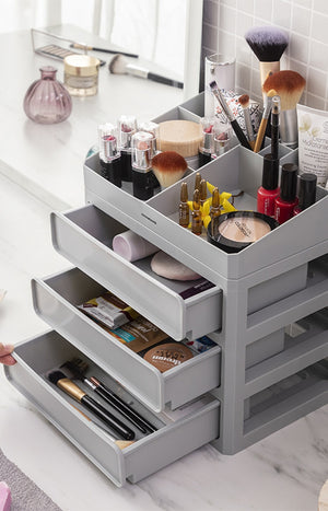 Organisateur de maquillage - Gris