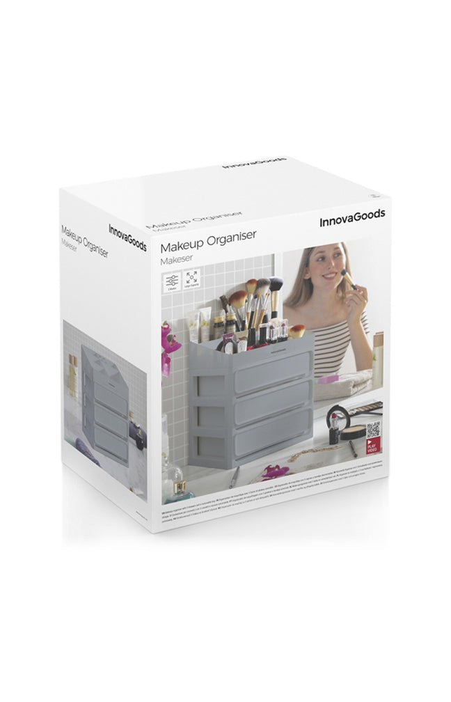 Organisateur de maquillage - Gris