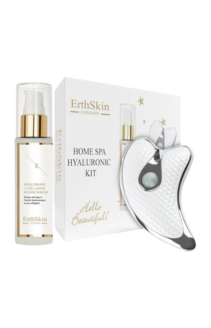 Gua sha & sérum - Acide Hyaluronique & Collagène - Visage
