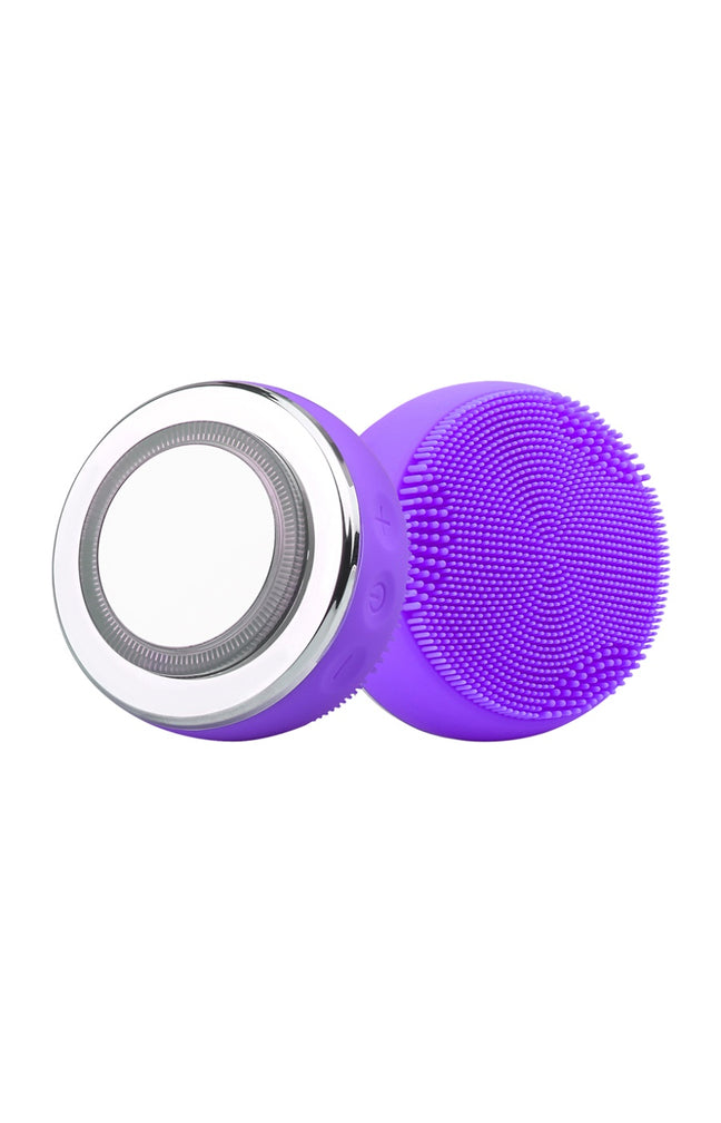 Brosse nettoyante & exfoliante à LED - Violet