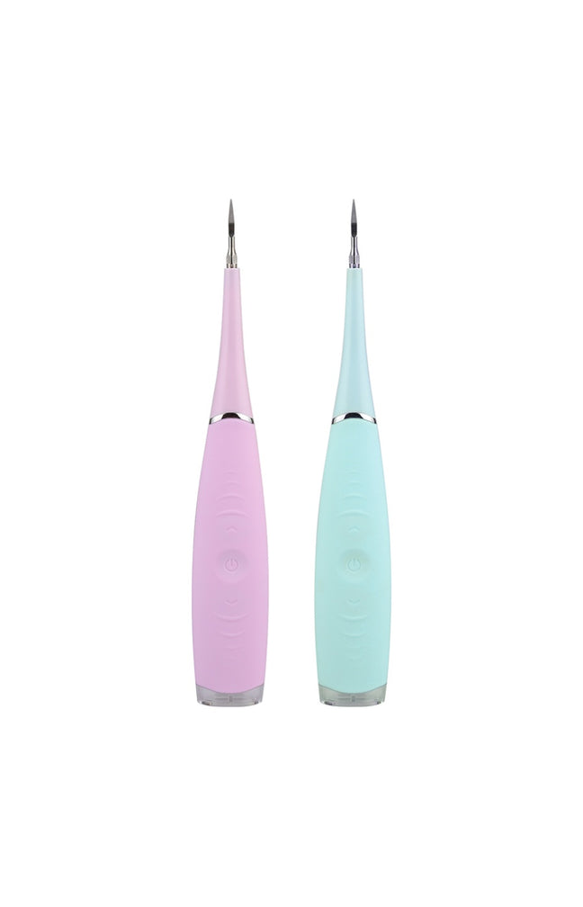 Lot de 2 détartreurs dentaires électriques - Bleu & rose - 2 unités