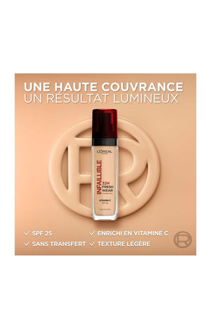 Fond de teint fluide SPF 25 - Infaillible 32h - Vitamine C