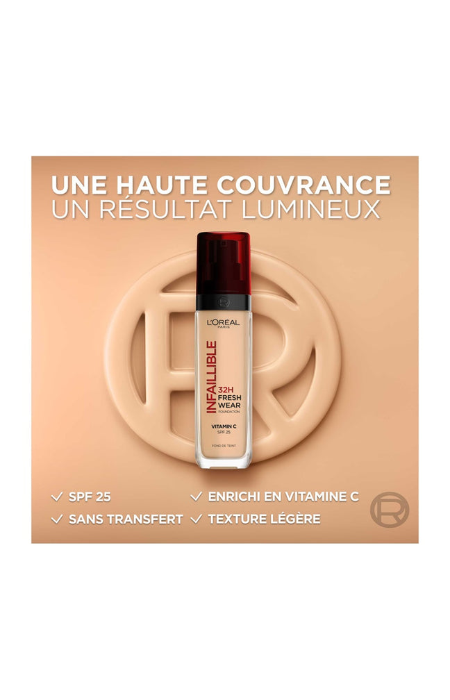 Fond de teint fluide SPF 25 - Infaillible 32h - Vitamine C