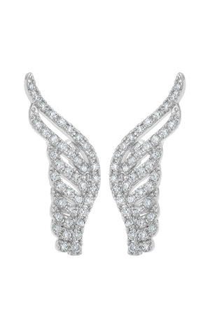 Boucles d'oreilles - Acier inoxydable & zirconium - Argenté