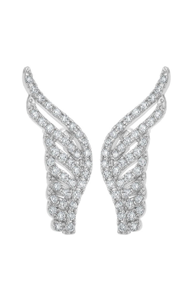 Boucles d'oreilles - Acier inoxydable & zirconium - Argenté