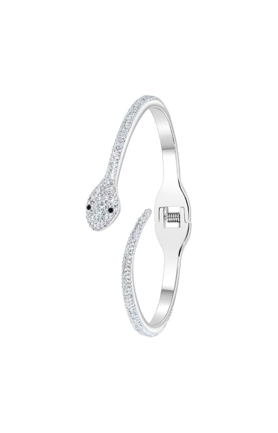 Bracelet - Acier inoxydable, cristaux & diamant - Argenté