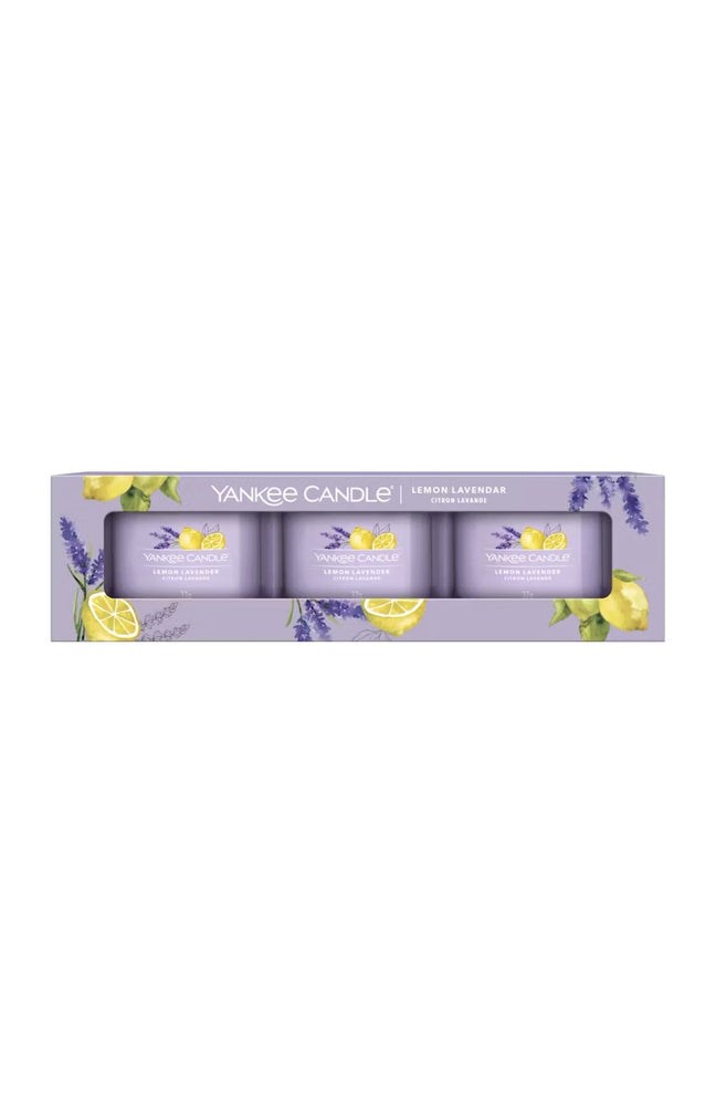 Coffret bougies votives - Citron lavande - 3 x 37 g