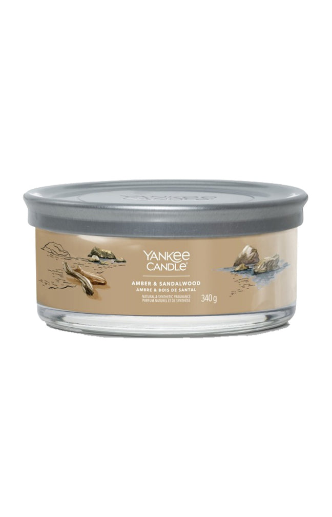 Bougie 5 mèches - Ambre & bois de santal - 340 g