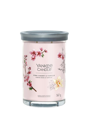 Bougie gobelet - Cerise rose & vanille - Grand modèle - 567 g