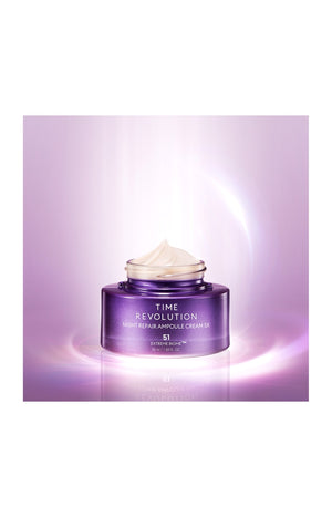 Crème de nuit anti-âge - Probiotiques - Visage