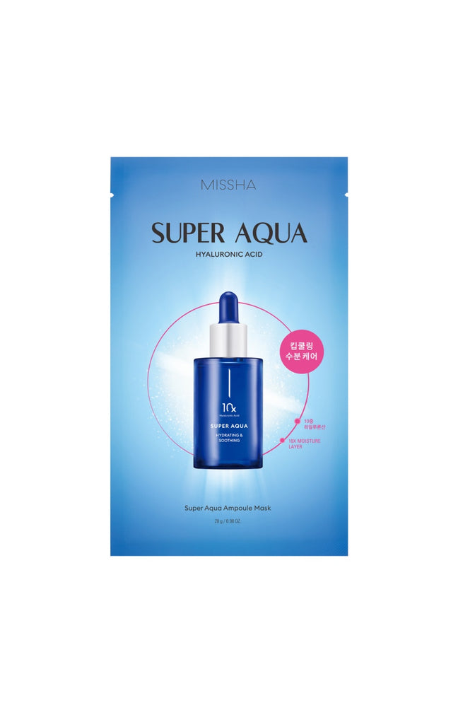 Missha - Masque en tissu hydratant - Acide hyaluronique - Visage - 1 unité