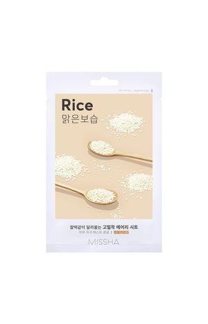 Masque en tissu éclat - Riz  - Visage - 1 unité
